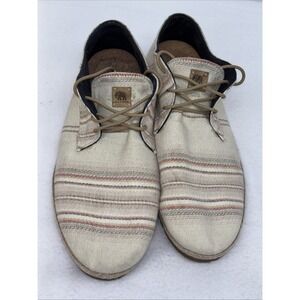 Patara Nomad Shoes Lace-Up Mens Sneakers Cork Insoles Indian Blanket Woven 13